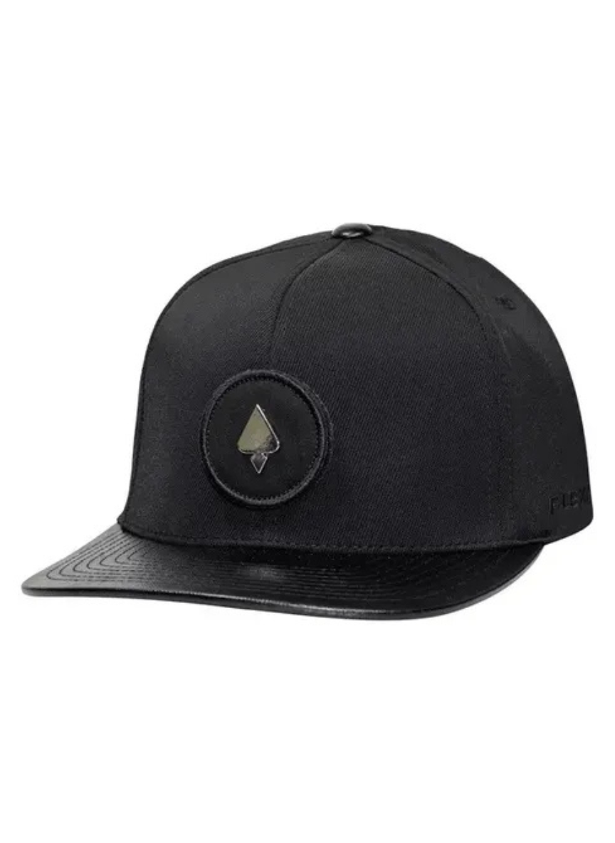 Boné Fitão MCD - Aba Reta Strapback Especial Flexfit - Preto