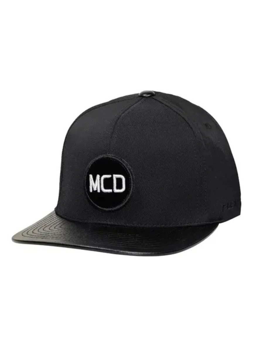 Boné Fitão MCD - Aba Reta Strapback Especial Flexfit - Preto