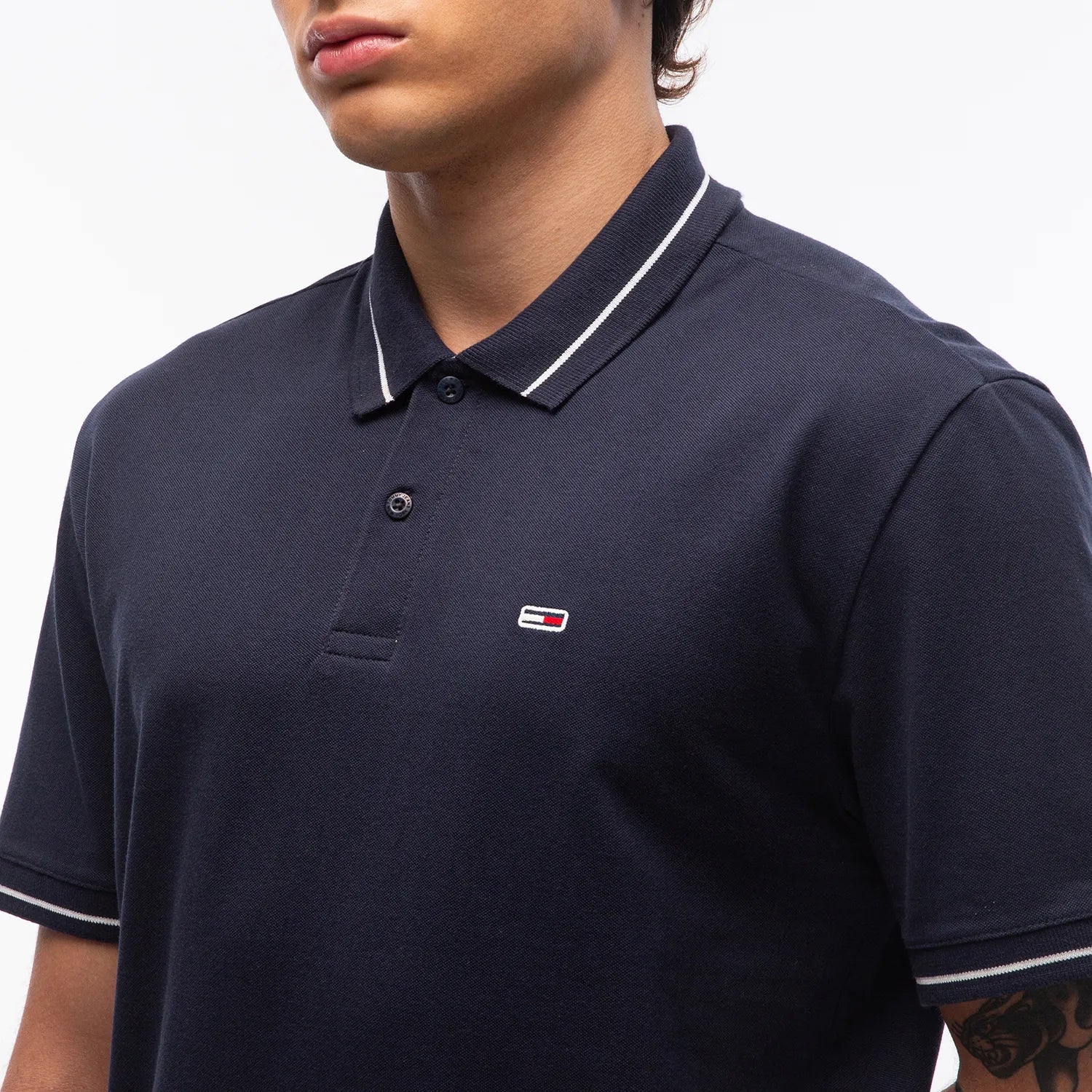 Polo TOMMY JEANS - Tipped Regular Fit