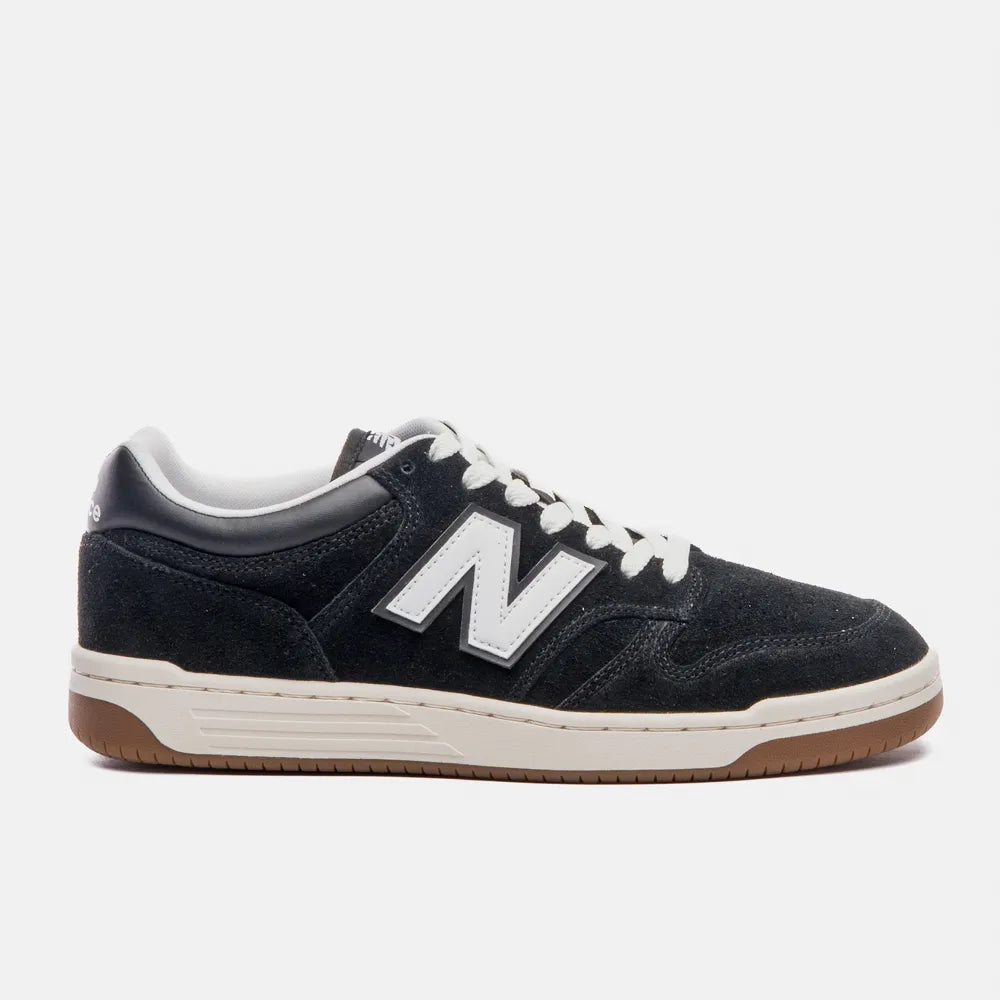 Tênis New Balance 480 Low - Unisex - Preto/Bege Claro