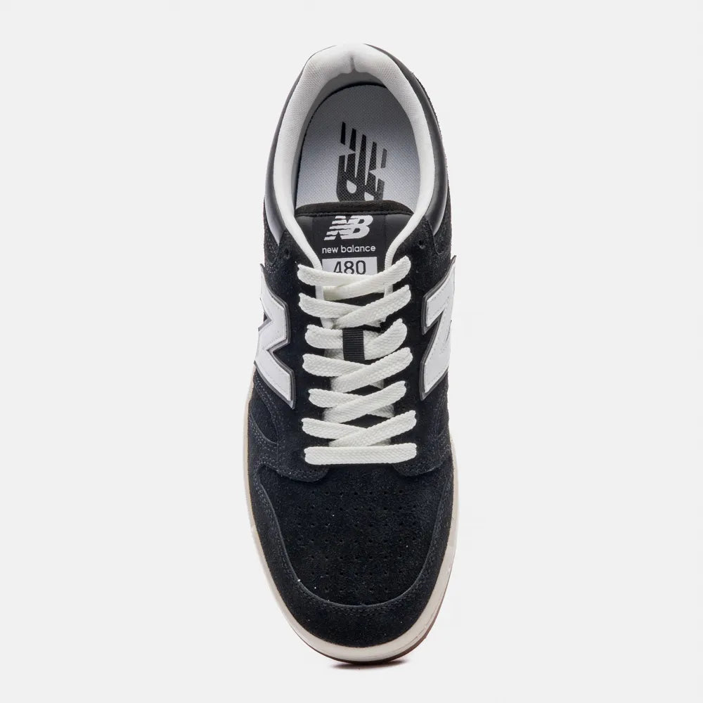 Tênis New Balance 480 Low - Unisex - Preto/Bege Claro