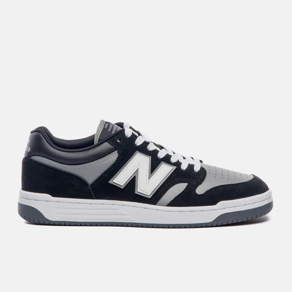 Tênis New Balance 480 Low - Unisex - Preto/Cinza