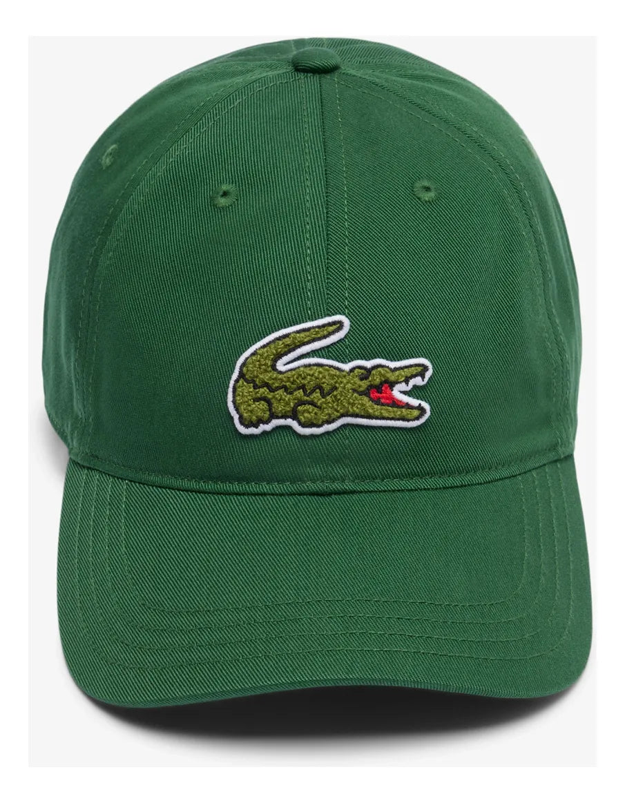 Boné LACOSTE - Big Croc verde
