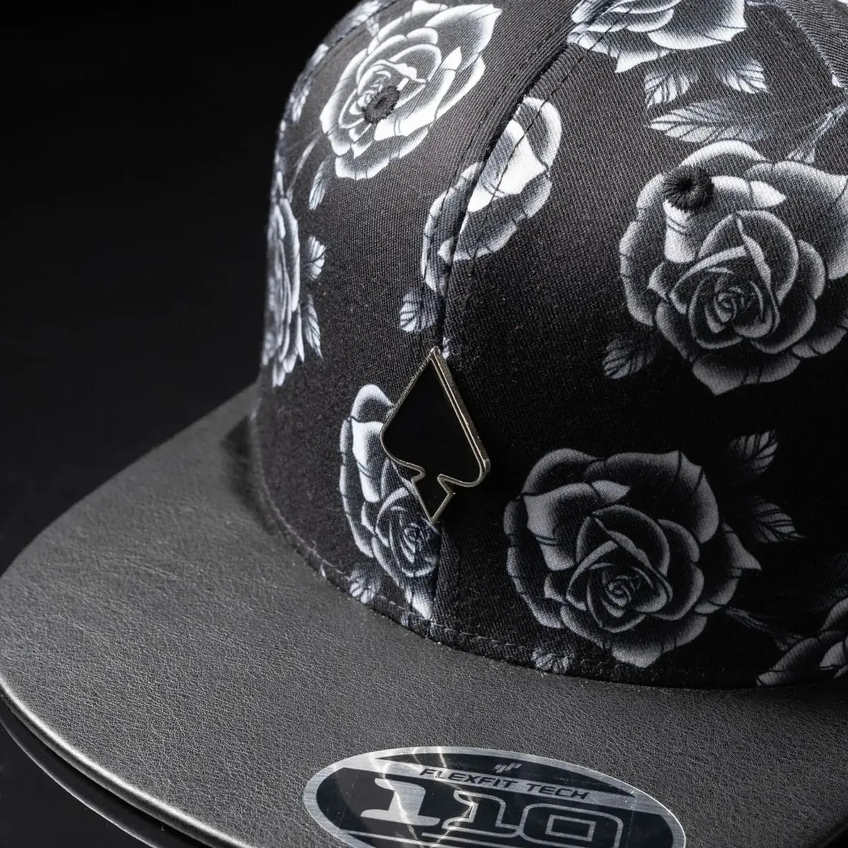 Boné Fitão - MCD ROSES Flexfit 1.10 - ABA RETA PRETO