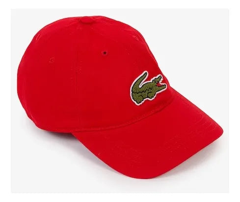 Boné LACOSTE - Big Croc vermelho