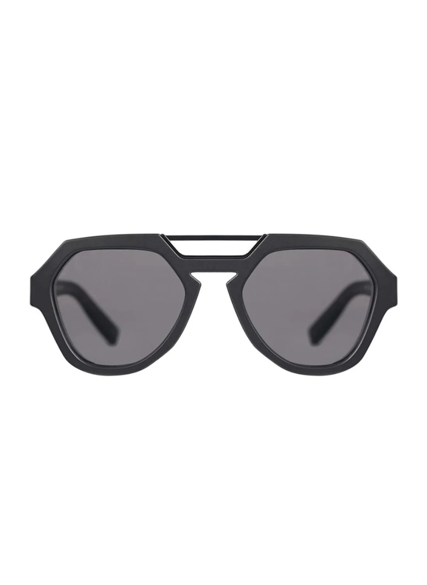 ÓCULOS DE SOL EVOKE - AVALANCHE A01 BLACK MATTE BLACK SHINE GRAY TOTAL