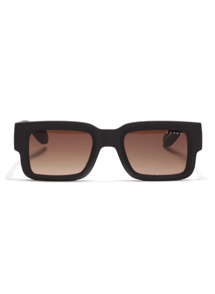 ÓCULOS DE SOL EVOKE - LODOWN A11 BLACK MATTE SILVER BROWN GRADIENT