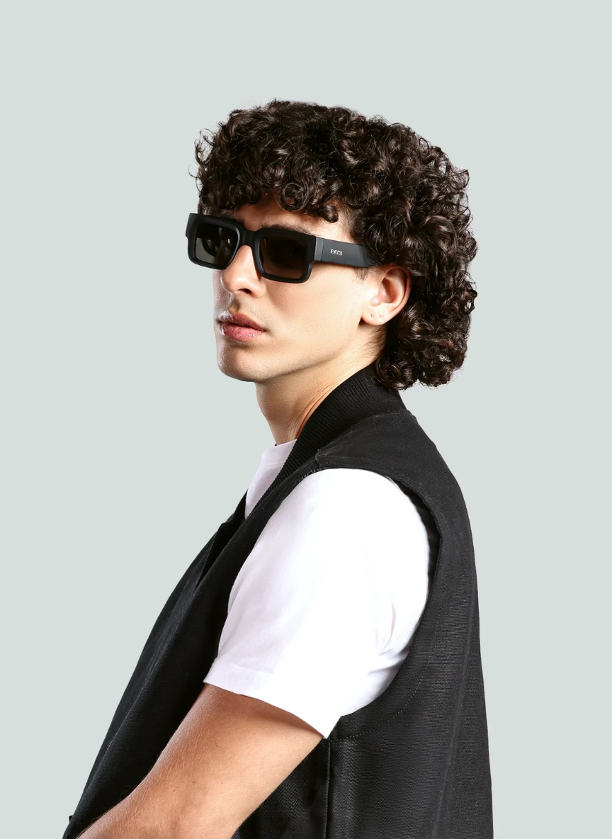 ÓCULOS DE SOL EVOKE - LODOWN A11 BLACK MATTE SILVER BROWN GRADIENT