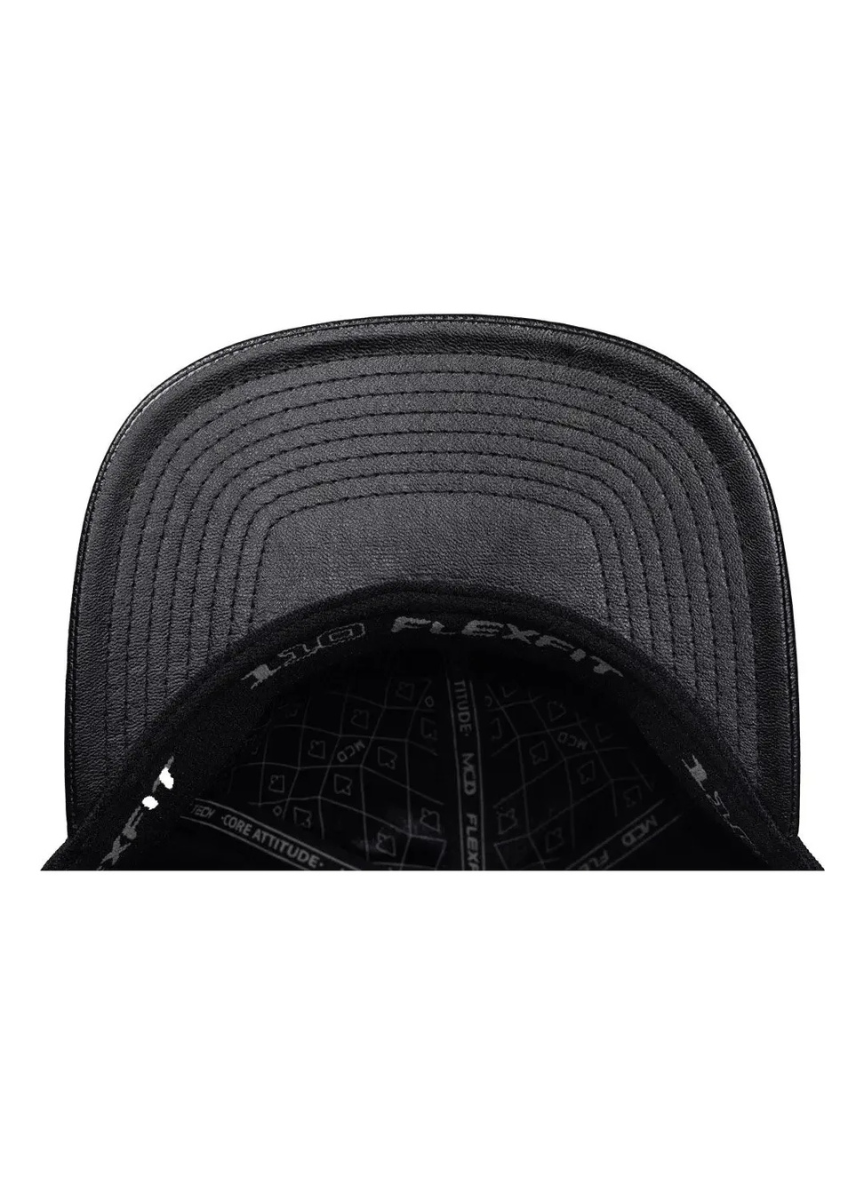 Boné Fitão MCD - Aba Reta Strapback Especial Flexfit - Preto
