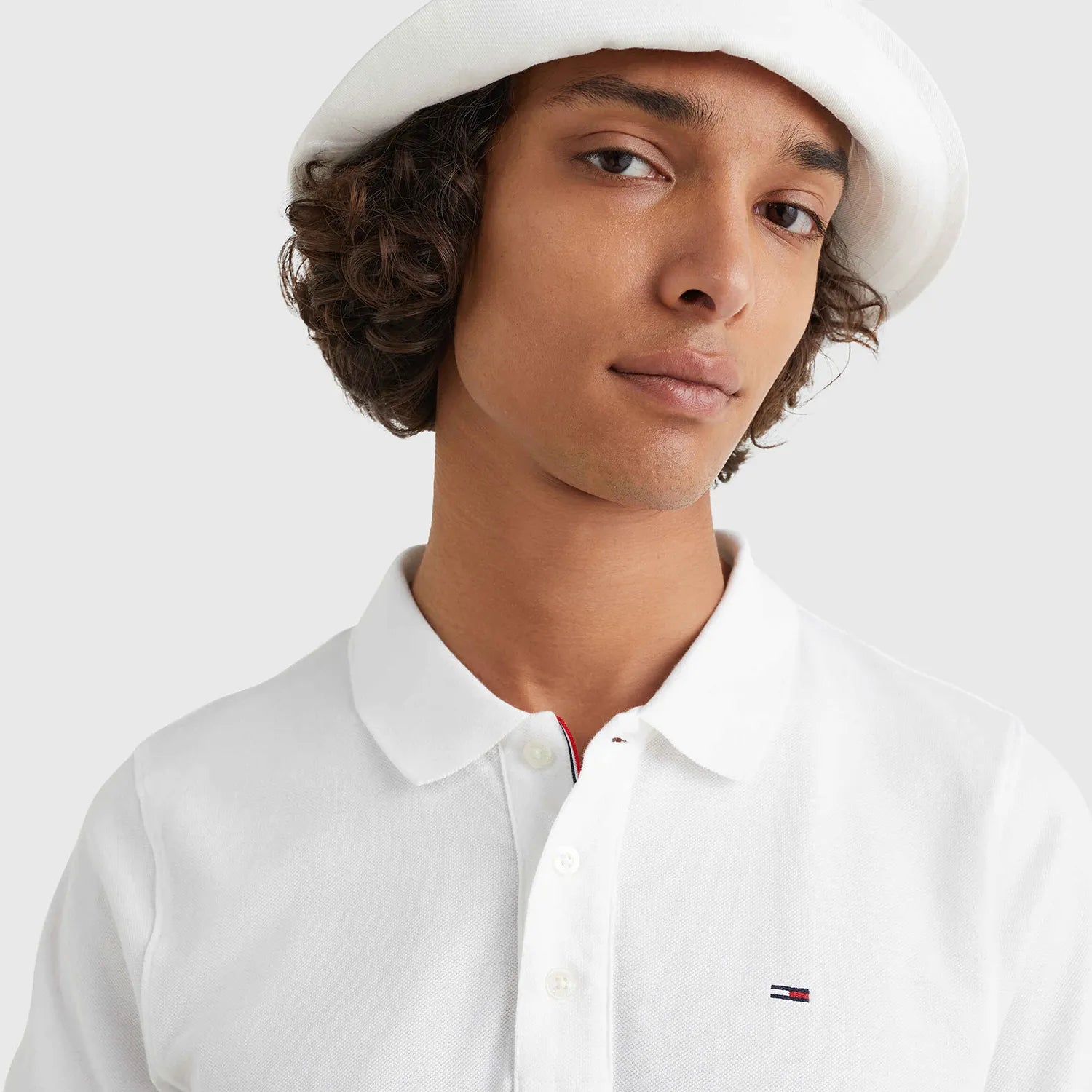 Polo TOMMY JEANS - Clássica Piquê -  Branca