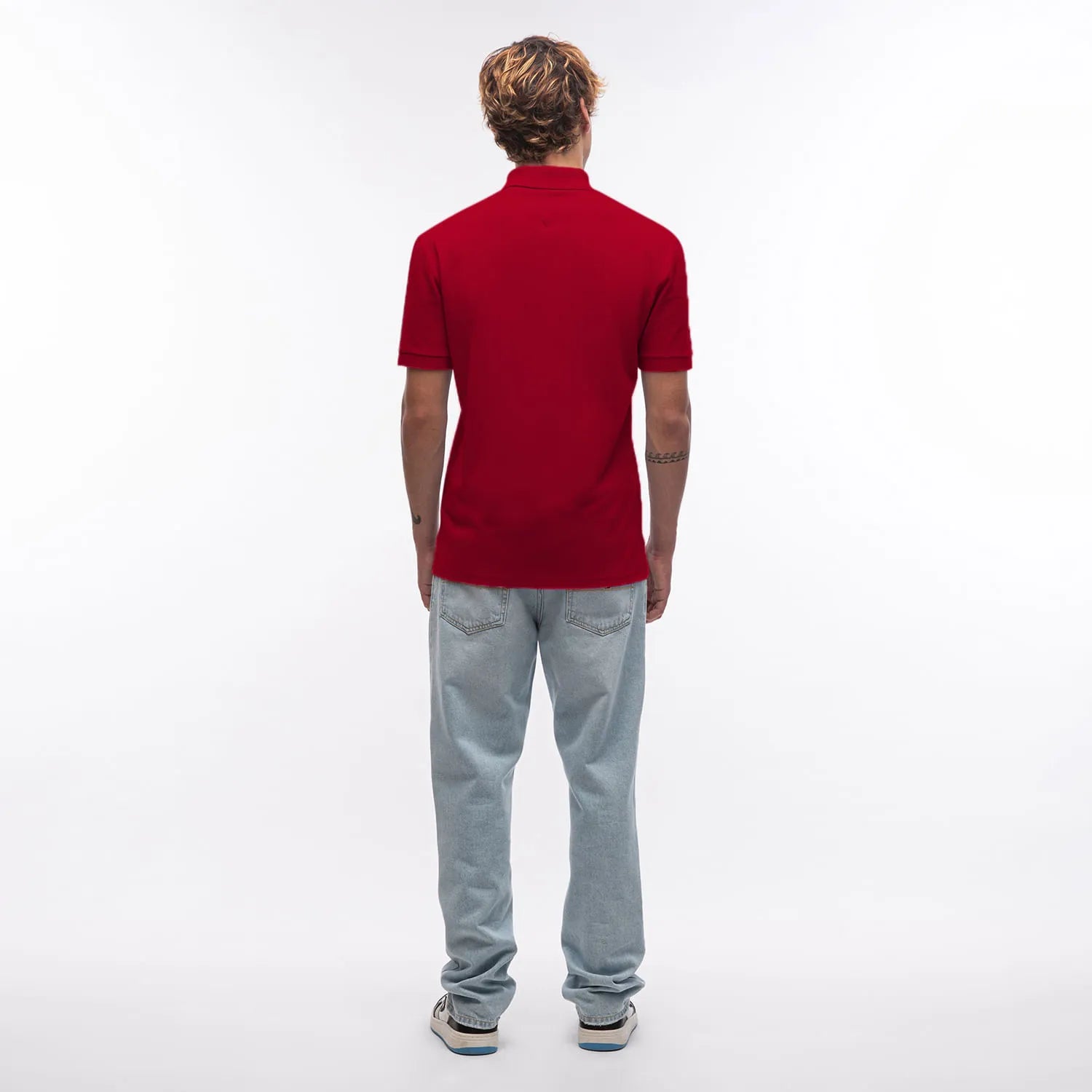 Polo TOMMY JEANS - Piquet Regular Fit - Vermelho