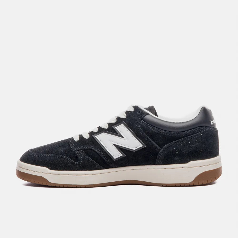 Tênis New Balance 480 Low - Unisex - Preto/Bege Claro