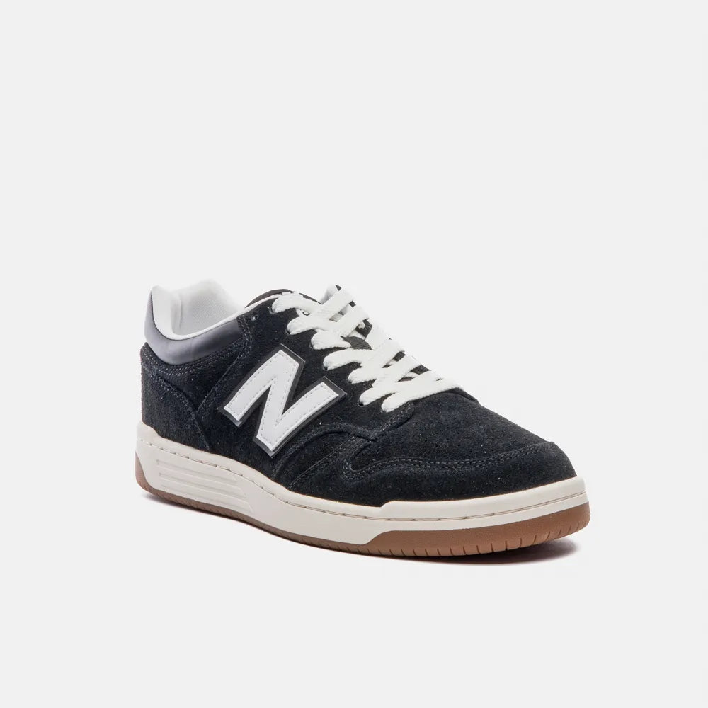 Tênis New Balance 480 Low - Unisex - Preto/Bege Claro