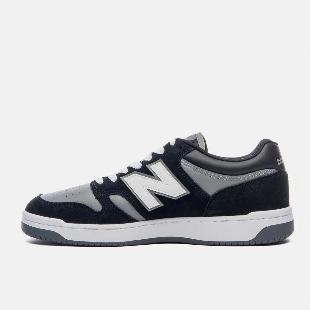 Tênis New Balance 480 Low - Unisex - Preto/Cinza