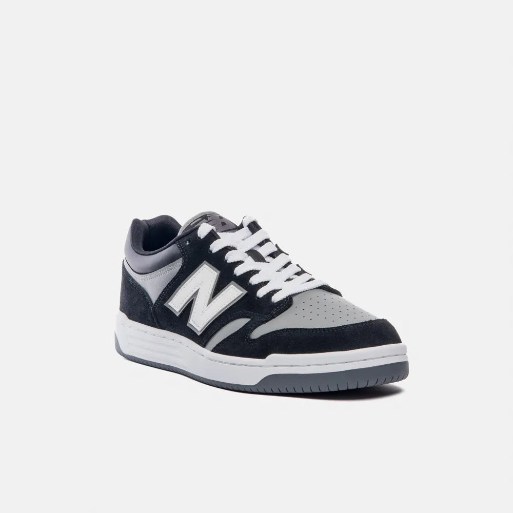 Tênis New Balance 480 Low - Unisex - Preto/Cinza