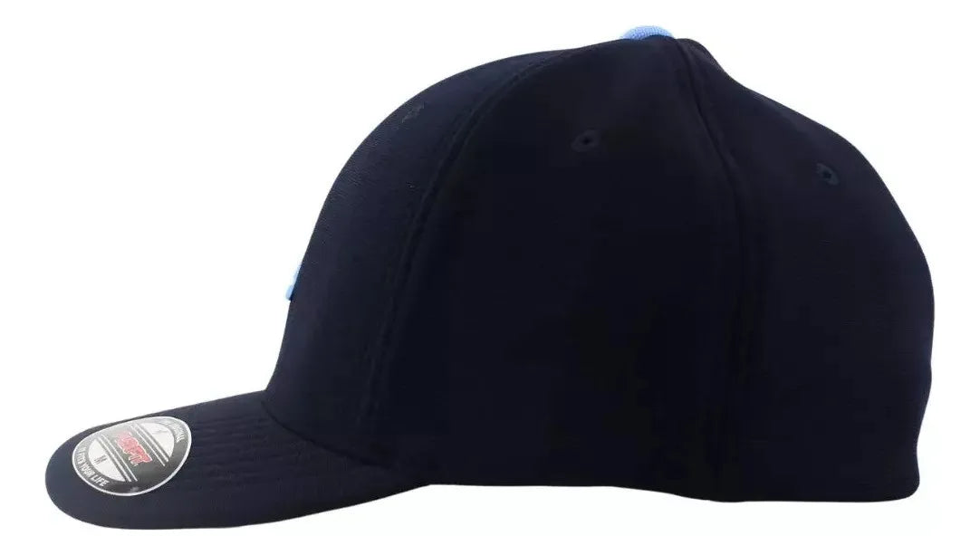 Boné Quiksilver Flexfit Big Plate Solid - Navy