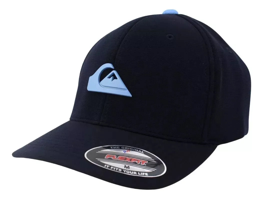 Boné Quiksilver Flexfit Big Plate Solid - Navy