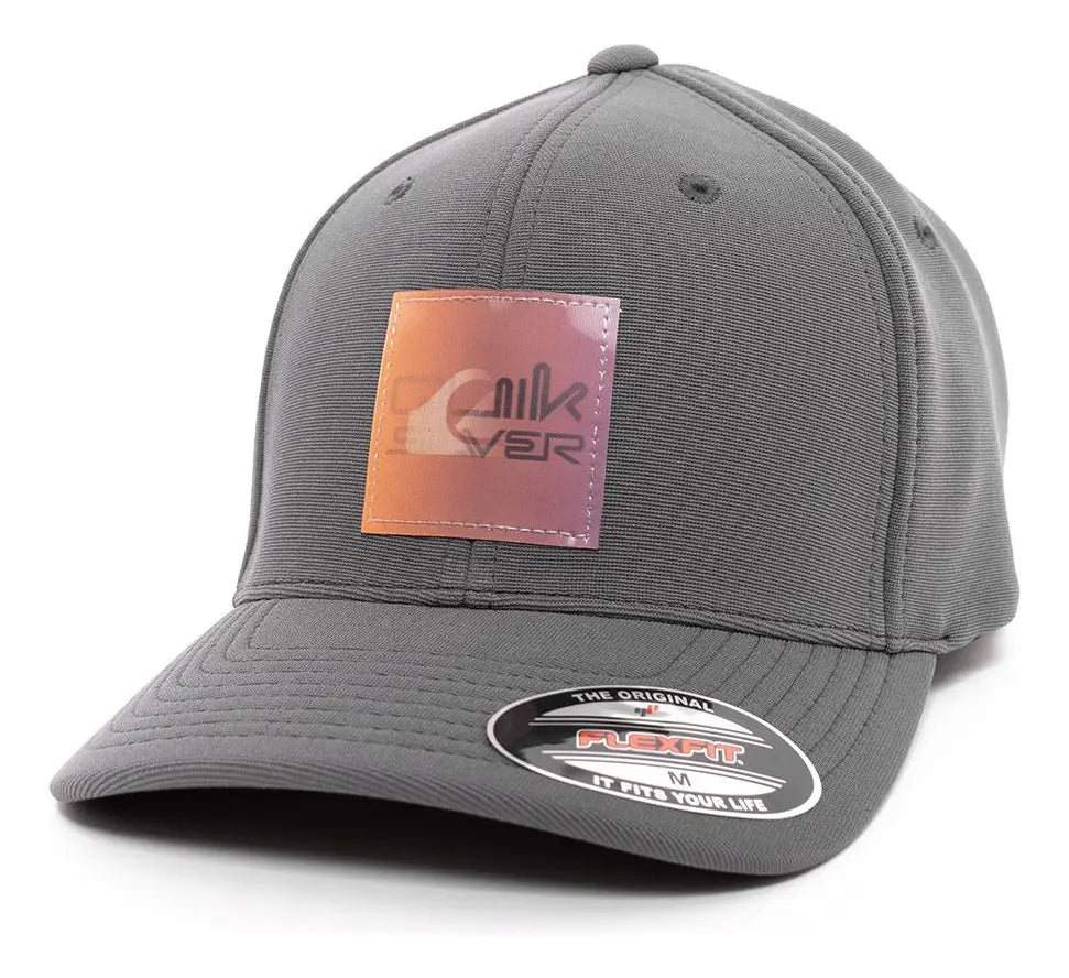 Boné Quiksilver Aba Curva Hologram Omni Logo - Dark Grey