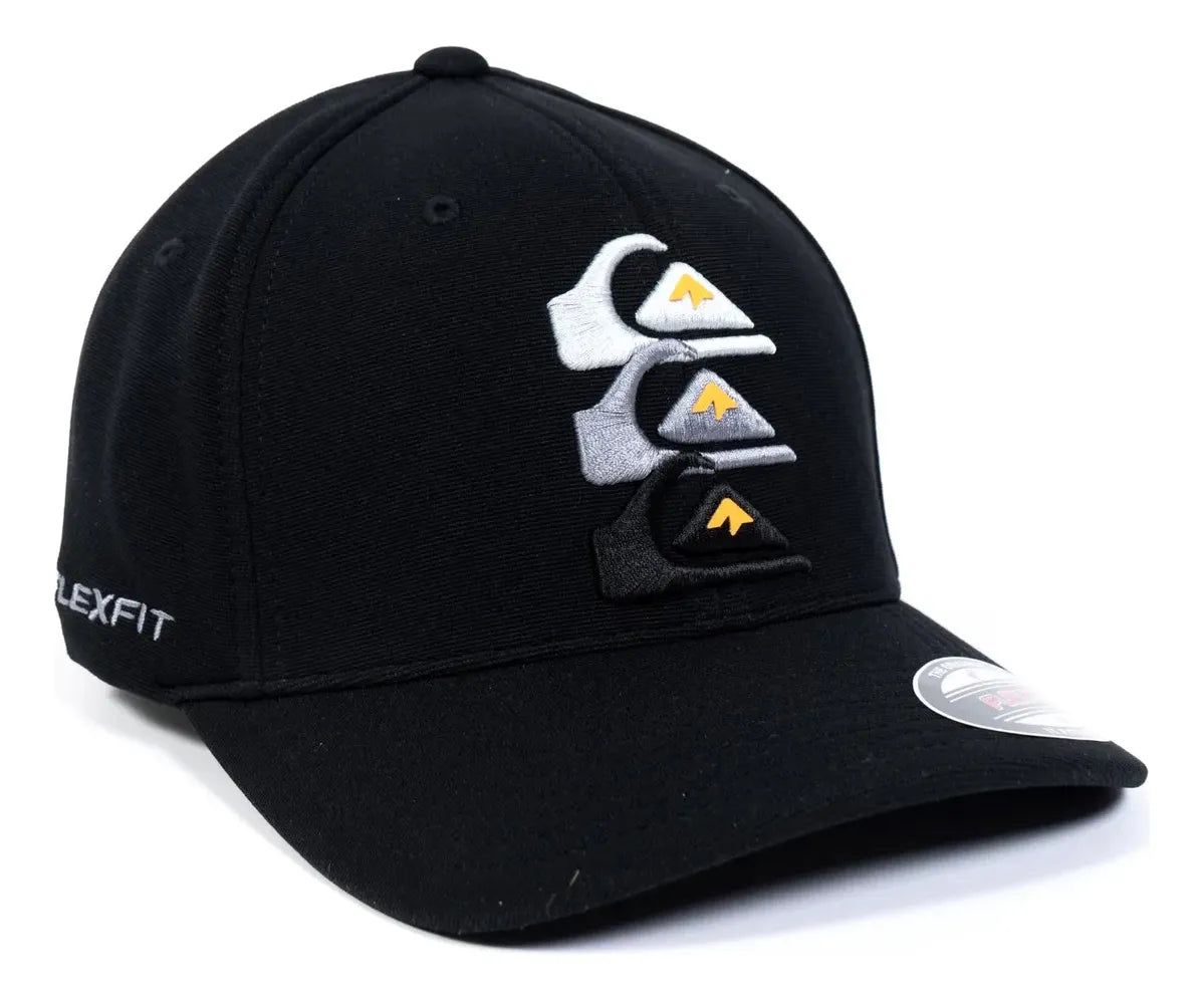 Boné Quiksilver Emb Three Logo - Preto