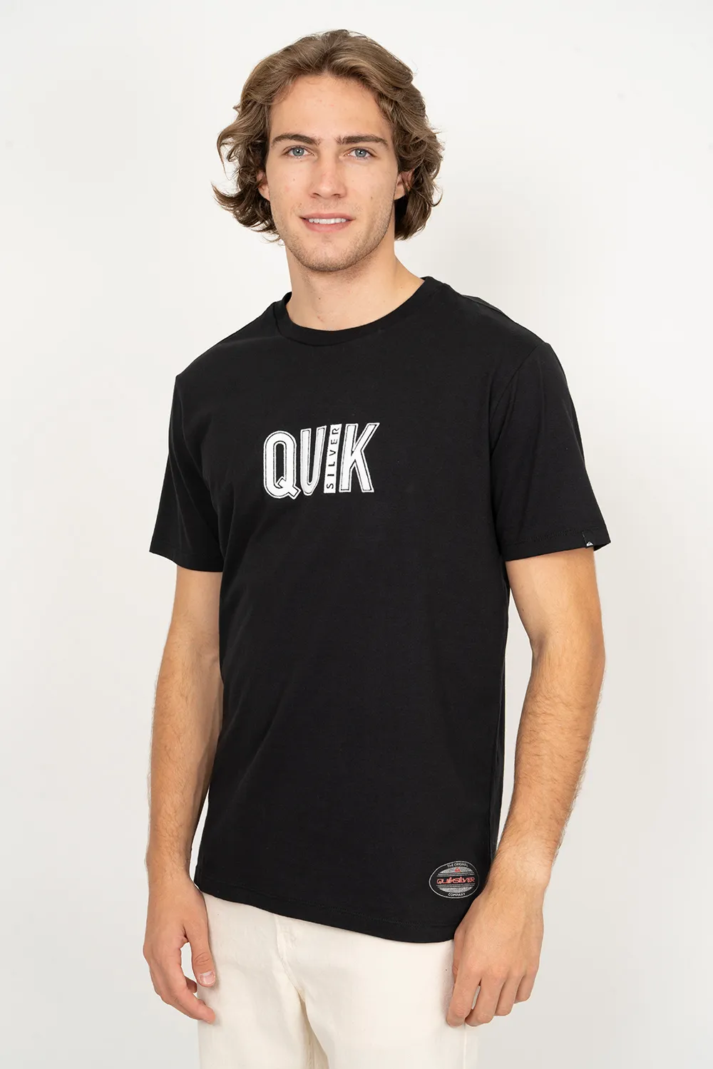Camiseta Quiksilver M/C Emb Quik Outdoor Preto