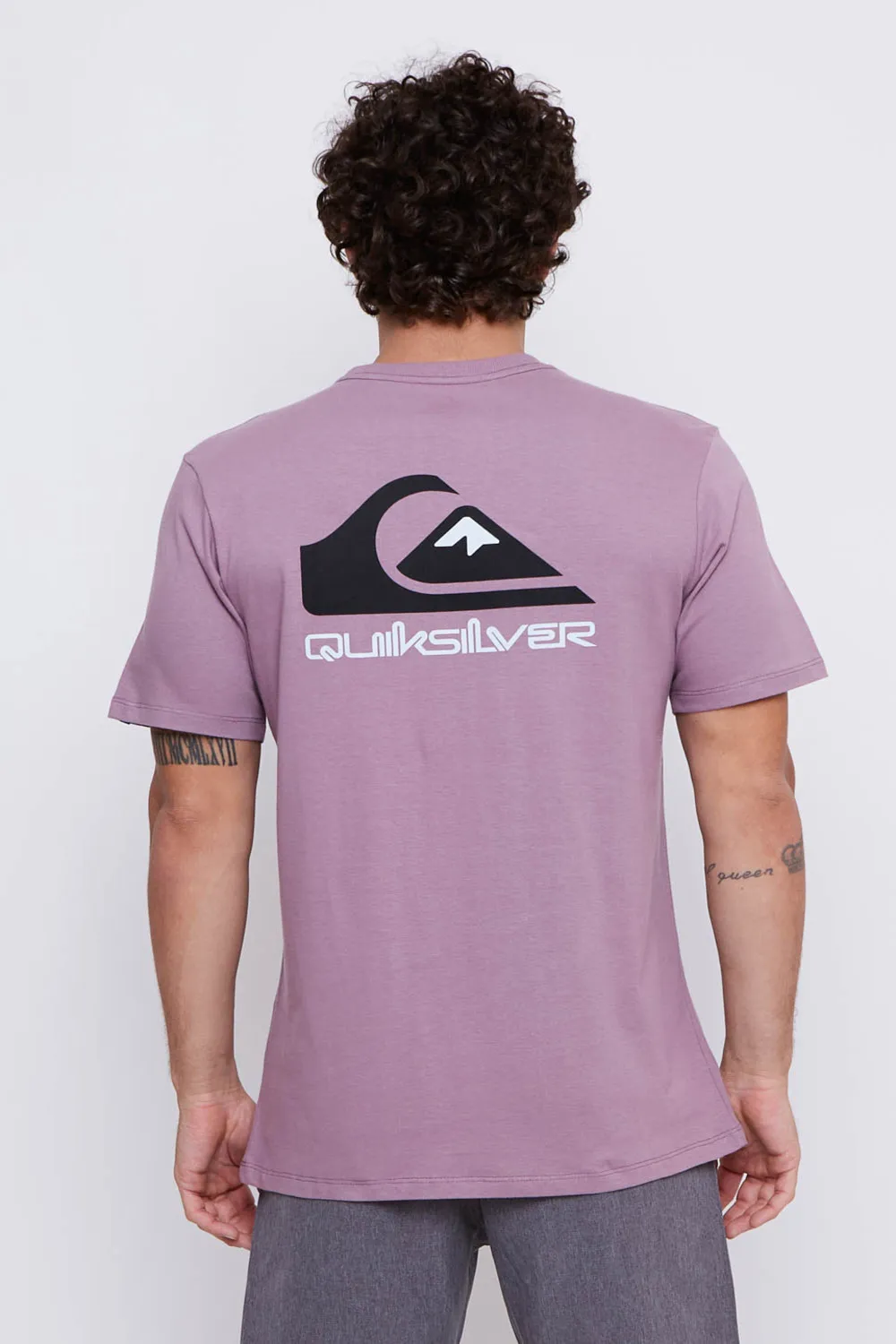 Camiseta Quiksilver M/C Omni Logo Roxo
