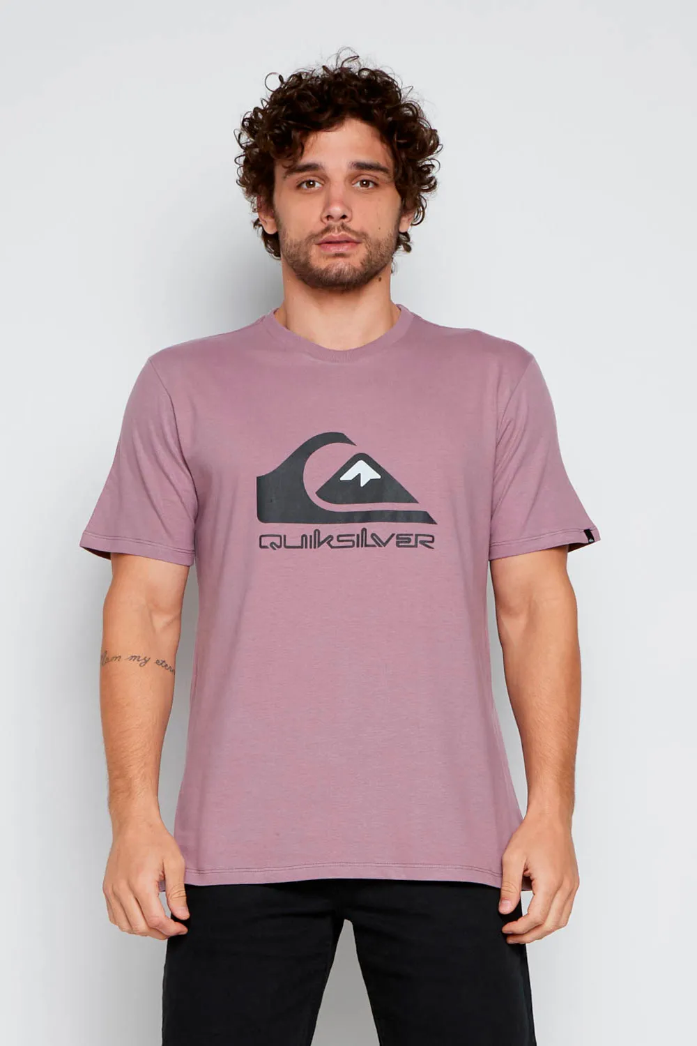 Camiseta Quiksilver M/C Full Logo Roxo