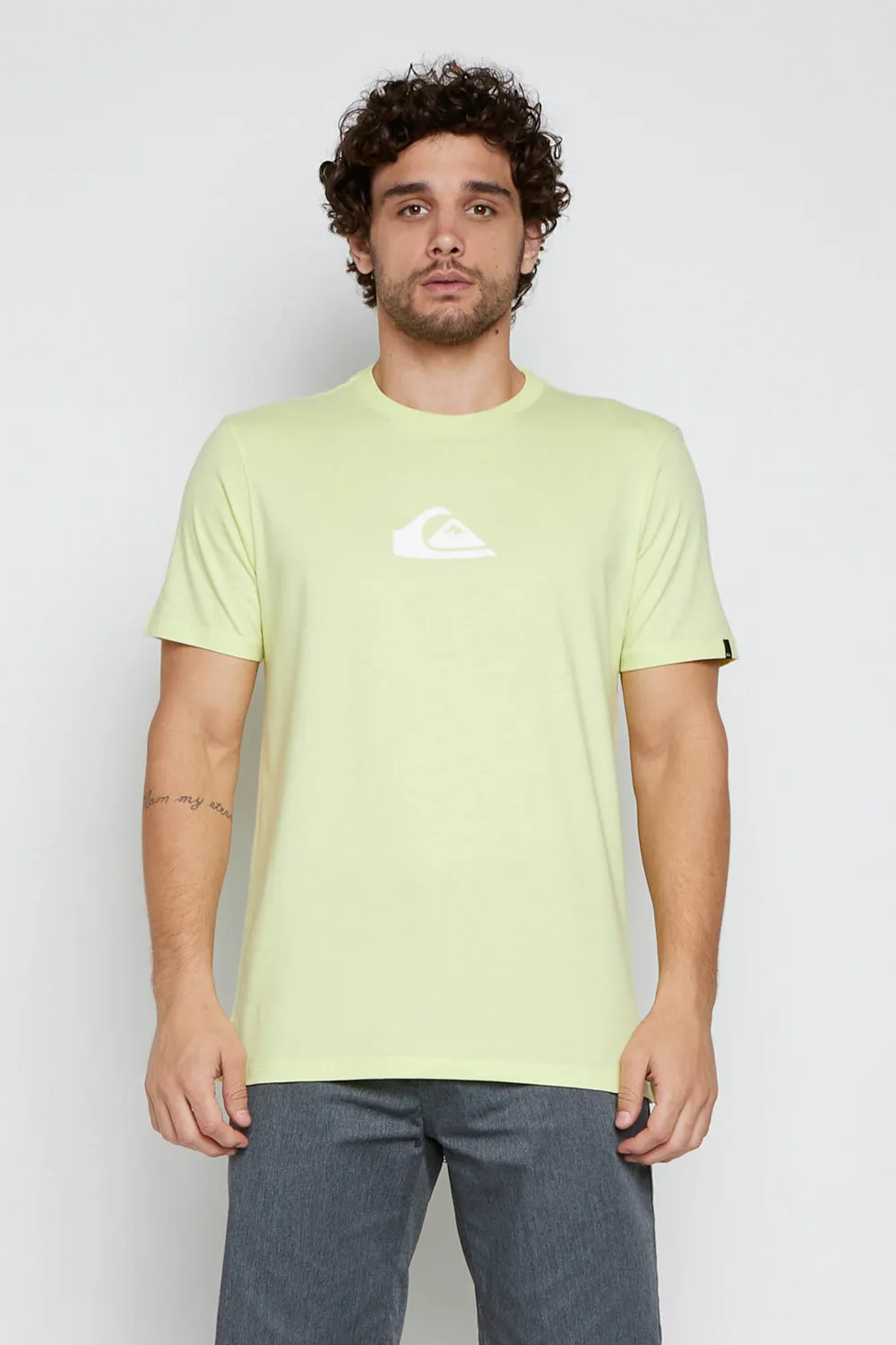 Camiseta Quiksilver M/C Mini Comp Verde Claro