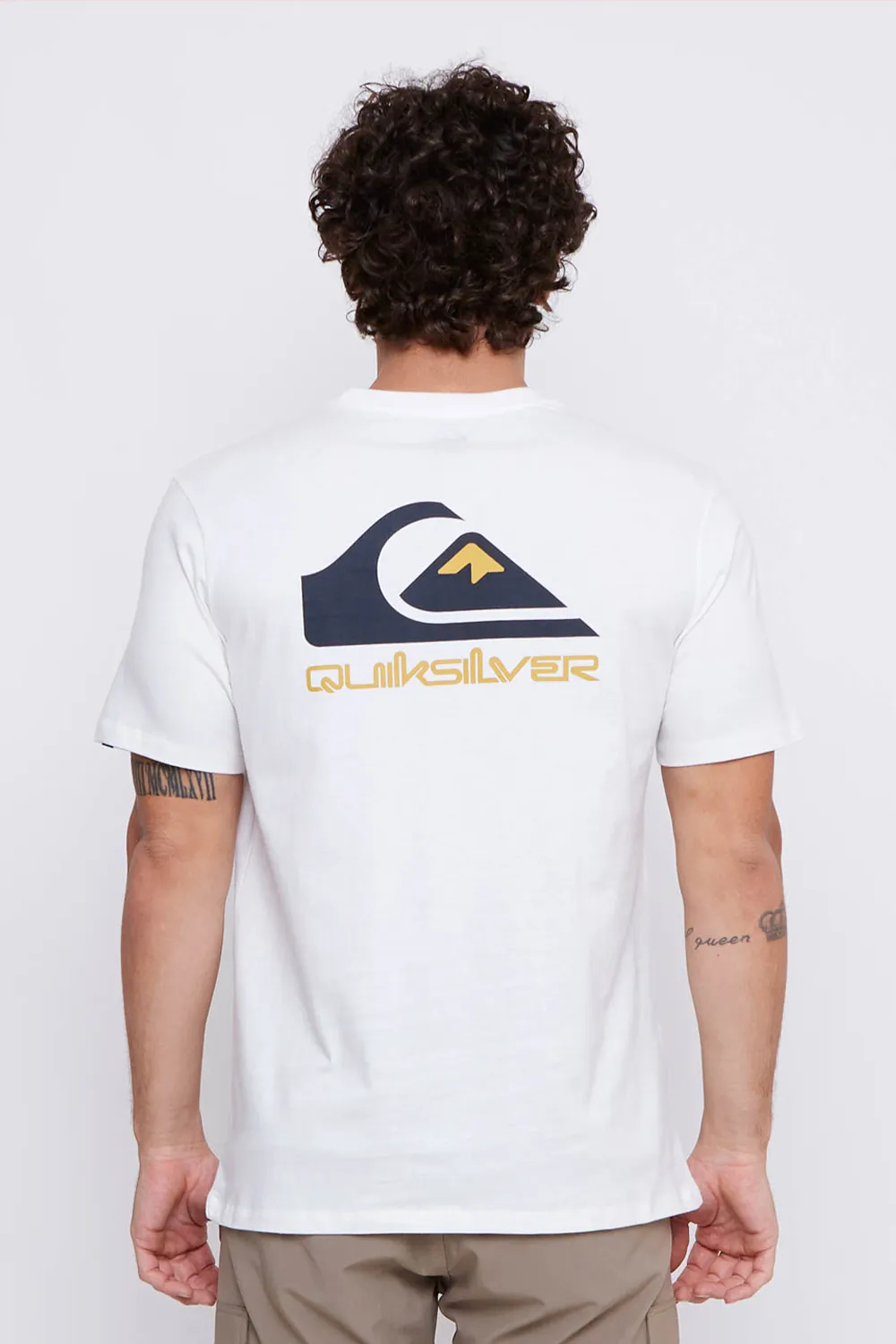 Camiseta Quiksilver M/C Omni Logo Snow White