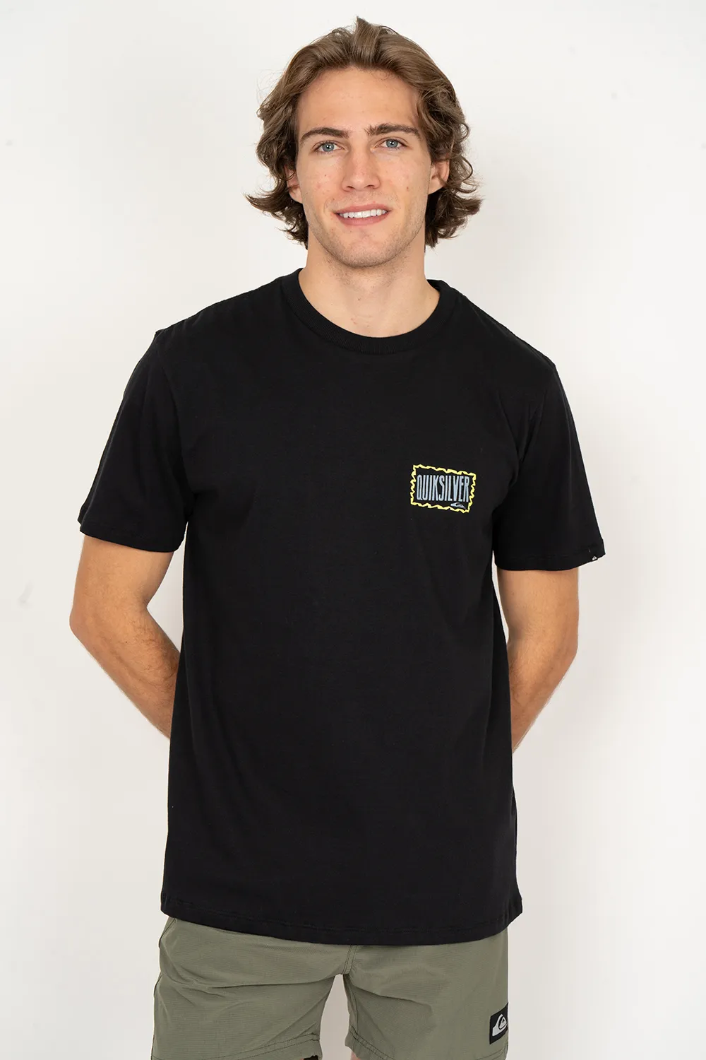 Camiseta Quiksilver M/C Gotam Foam Preto