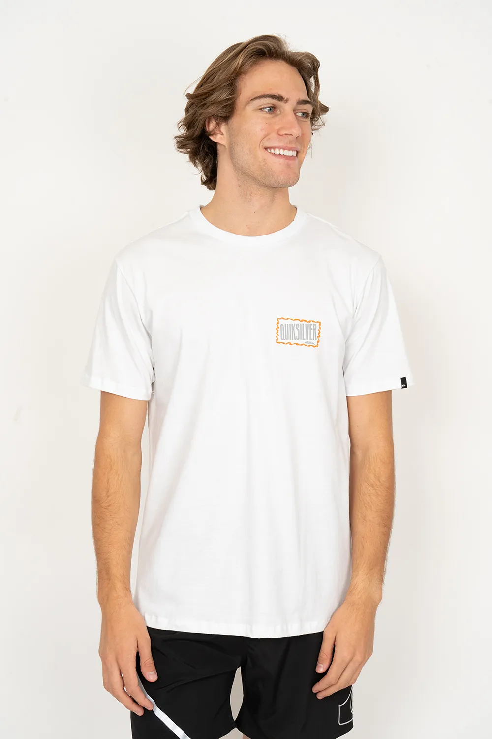 Camiseta Quiksilver M/C Gotam Foam Branco