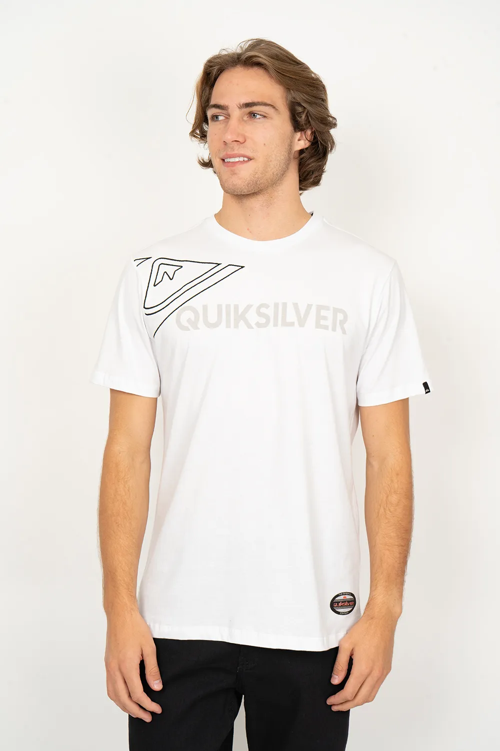 Camiseta Quiksilver M/C Emb Side Omni Branco