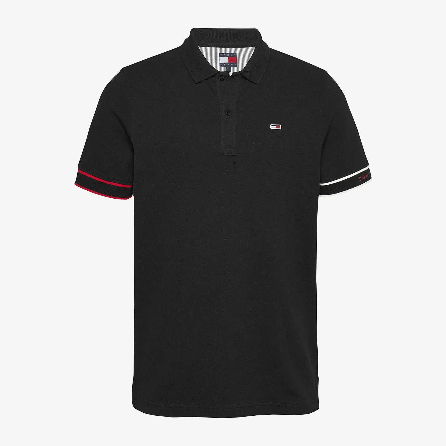 POLO PUNHOS REGULAR FIT TOMMY JEANS - Preto