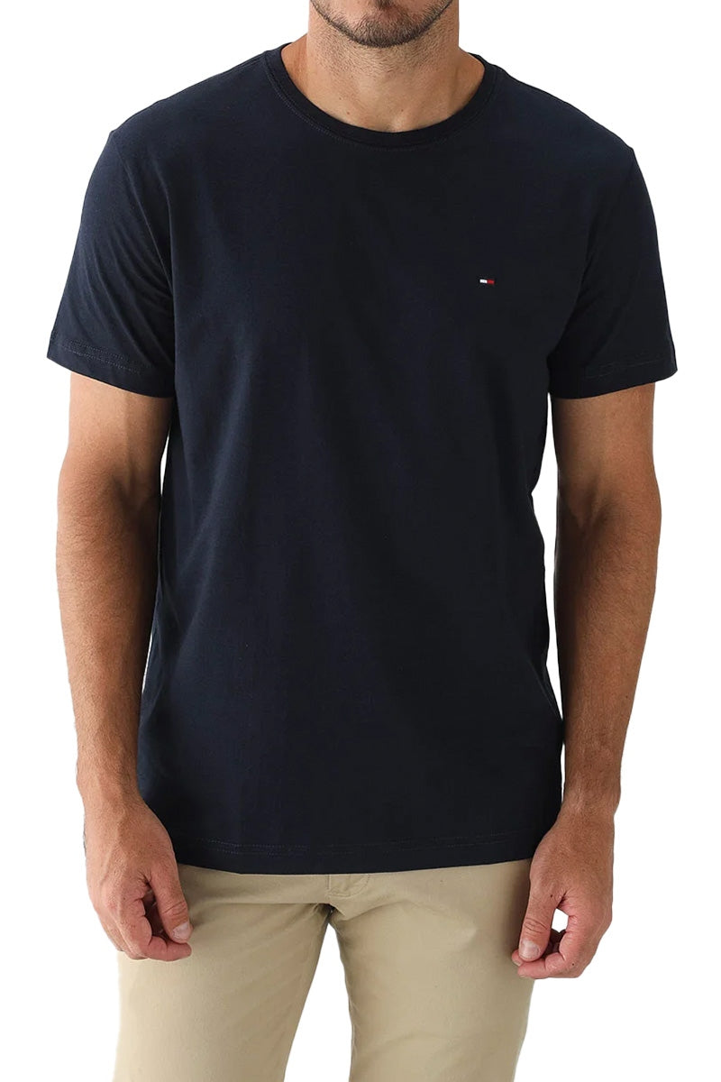 Camiseta Clássica gola C Tommy Jeans - Marinho