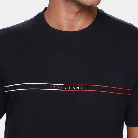 Camiseta Tommy Jeans Entry Graphic - Preto