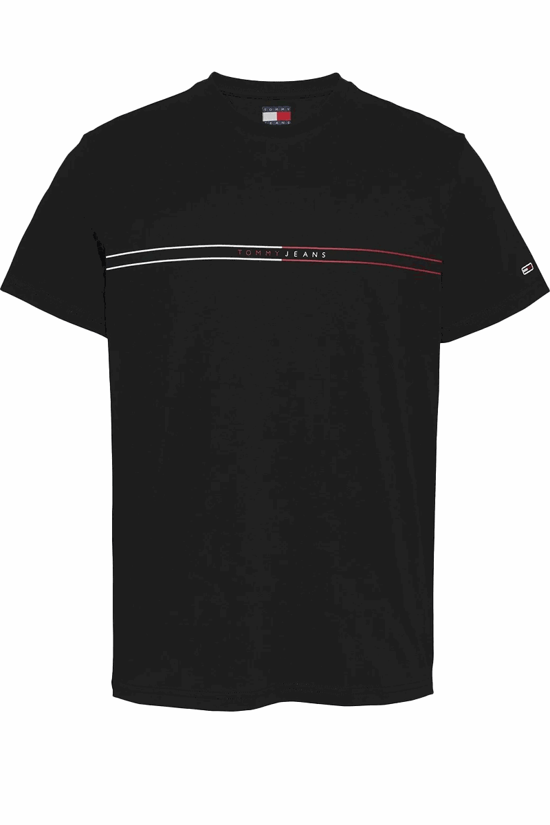 Camiseta Tommy Jeans Entry Graphic - Preto