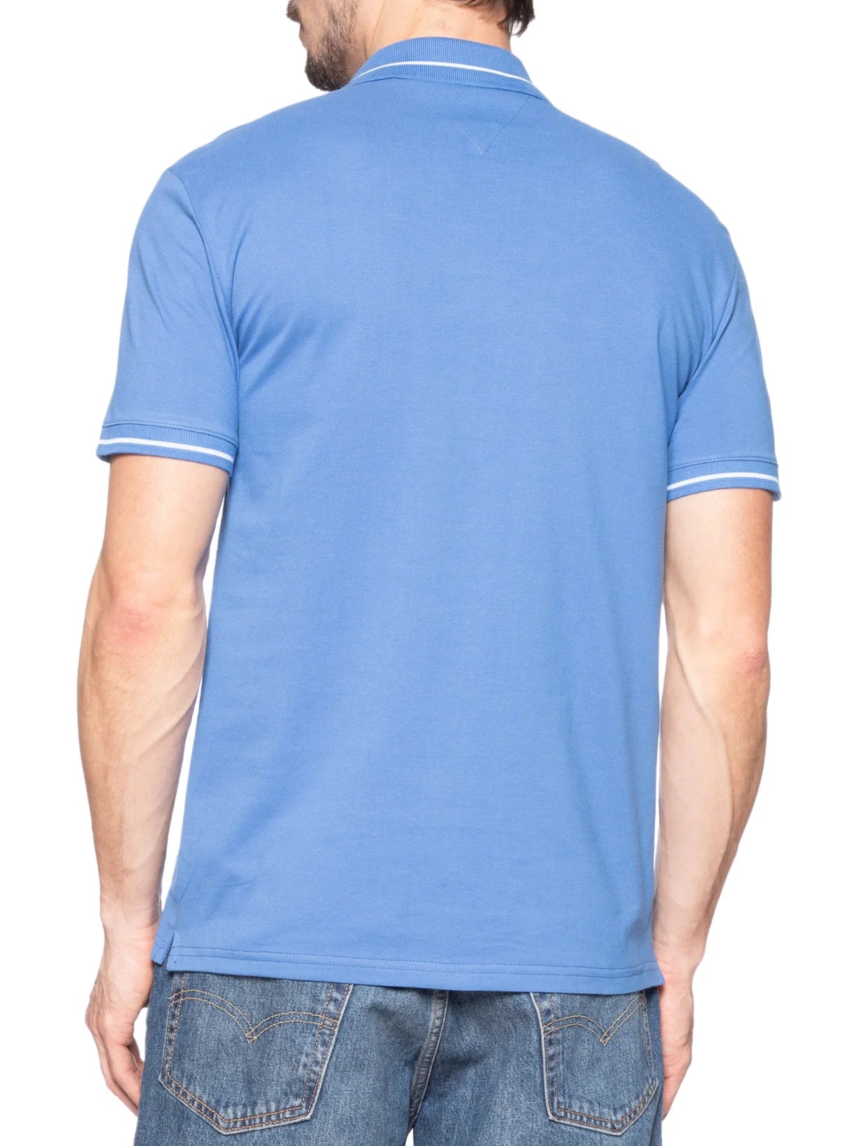 Polo Tommy Jeans Regular Fit Tipped Azul
