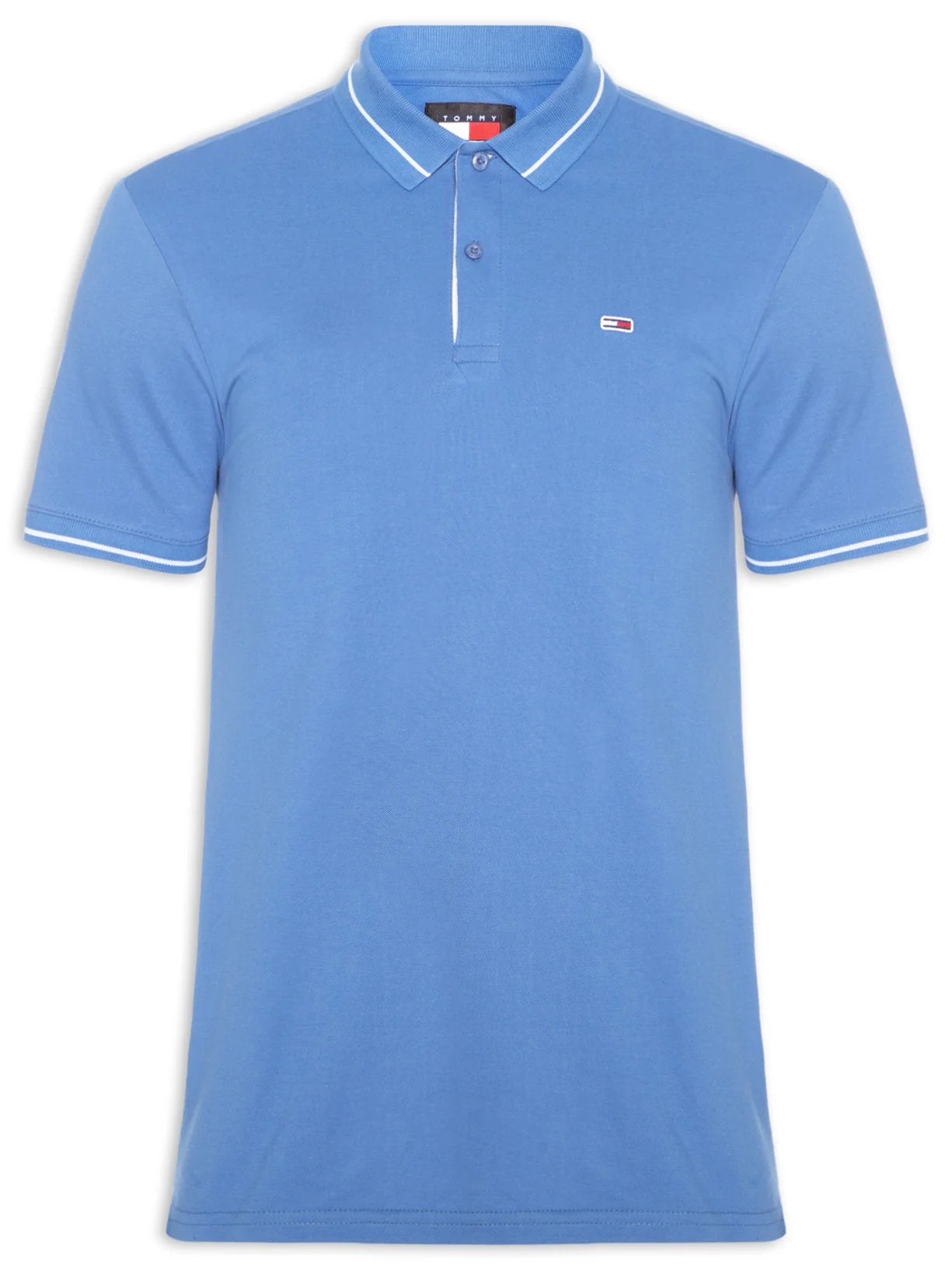 Polo Tommy Jeans Regular Fit Tipped Azul