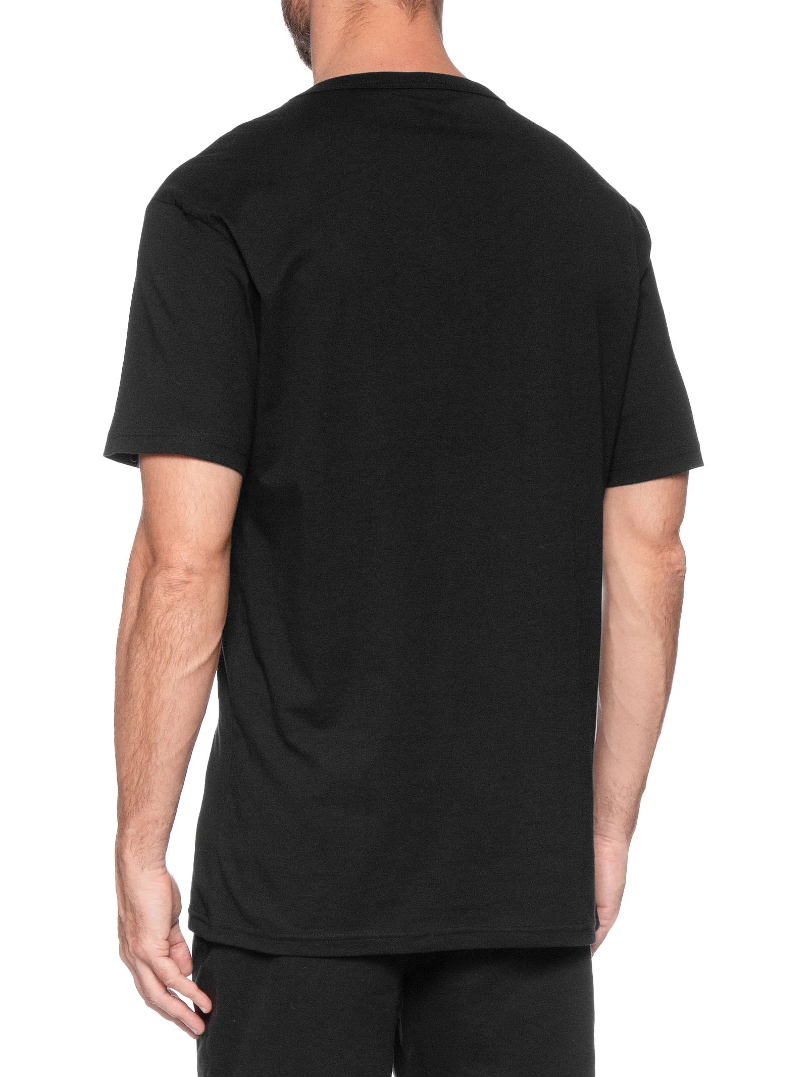 Camiseta Tommy Jeans Relaxed Fit Linear Logo - Preto