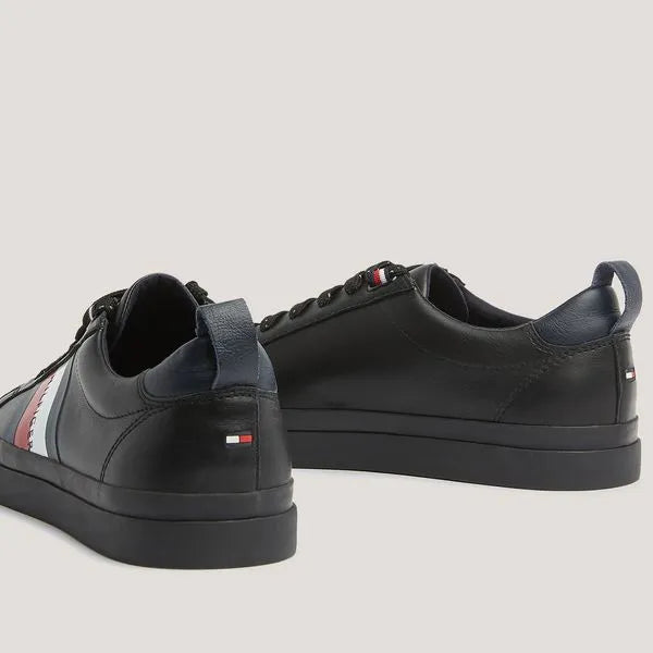Tênis TOMMY HILFIGER - Couro Faixa Lateral