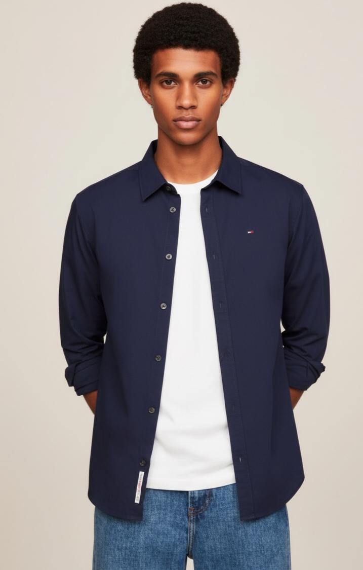 Camisa Clássica Popeline Tommy Jeans