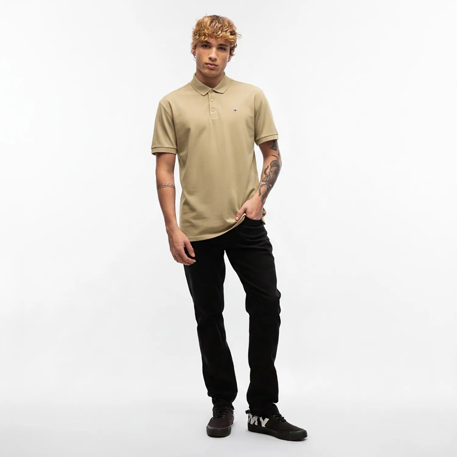 Polo TOMMY JEANS - Piquet Regular Fit