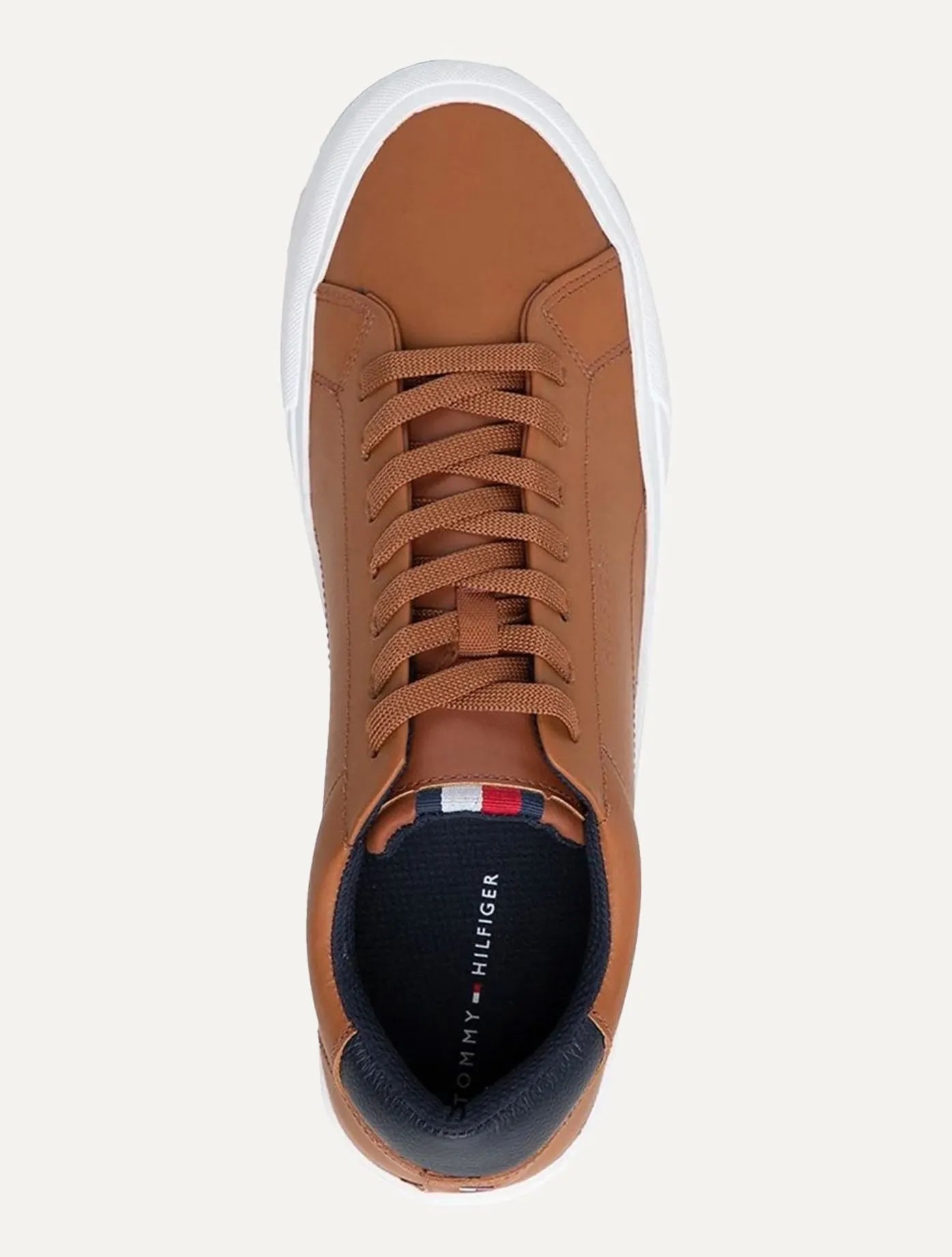 Tênis TOMMY HILFIGER - Couro Greg 1A Marrom